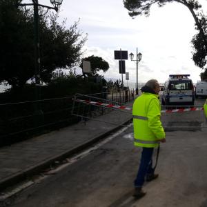Crollo Sp 227 di Portofino: Tecnici di CMGE (4)