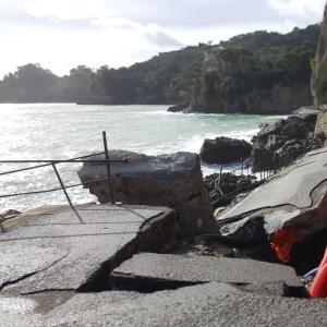 Crollo Sp 227 di Portofino: particolari del crollo (12)