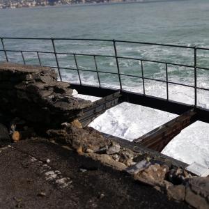 Crollo Sp 227 di Portofino: particolari del crollo (15)