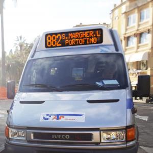 Riparte la linea ATP Santa Margherita-Portofino, bus al capolinea di  Santa Margherita