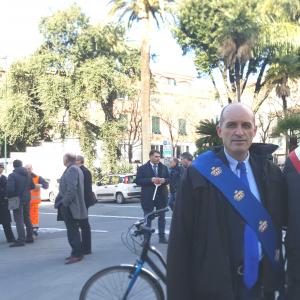 Nuovi mezzi ATP: il consigliere di CMGE Claudio Garbarino,ed il sindaco di Chiavari Marco Di Capua