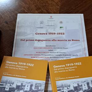 “Genova 1919-1922. Dal primo dopoguerra alla marcia su Roma”.