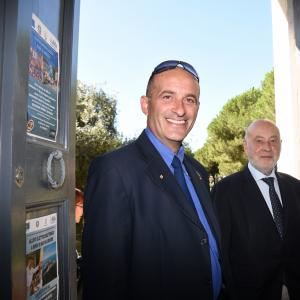 Il consigliere delegato di CMGE Claudio Garbarino ed il Presidente dell'Accademia Eugenio Massolo