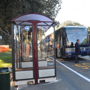 Presentati i nuovi mezzi ATP: Le pensilline di viale Caviglia, a Genova Brignole (26)