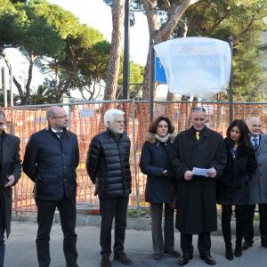 Presentati i nuovi mezzi ATP: Il Consigliere delegato ai Trasporti di CMGE Claudio Garbarino apre la cerimonia per l’intitolazione del nuovo Terminal Bus a Remigio Zaninetta (27)