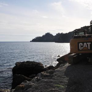 Sp 227 di Portofino: ruspe al lavoro (10)