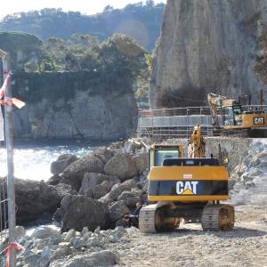 Sp 227 di Portofino: ruspe al lavoro (11)