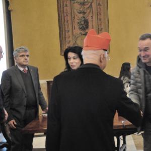 L'augurio ai dipendenti di CMGE, Il cardinale saluta i dipendenti (14)