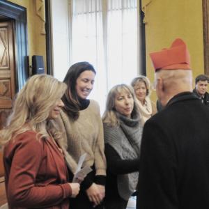 L'augurio ai dipendenti di CMGE, Il cardinale saluta i dipendenti (15)