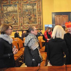 L'augurio ai dipendenti di CMGE, Il cardinale saluta i dipendenti (16)