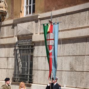 Il Gonfalone di Regione Liguria 