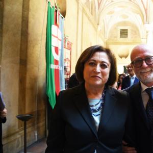 Il prefetto Fiamma Spena ed il direttore generale di CMGE Piero Araldo