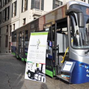 1 Atp green, presentazione nuovi bus in piazza De Ferrari