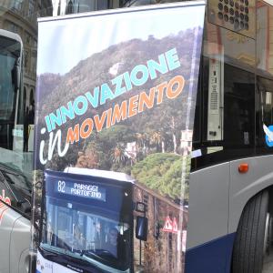 4 Atp green, presentazione nuovi bus in piazza De Ferrari