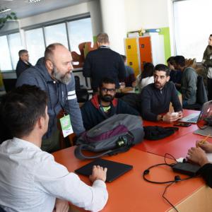 Prima giornata, spazi di Talent Garden, i gruppi di lavoro 5