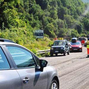 Passaggio ad Anas S. P. 35 dei Giovi, lavori di asfaltatura - vista3