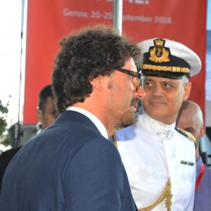 Inaugurazione del 58° Salone Nautico di Genova, l'arrivo del ministro Toninelli (12)