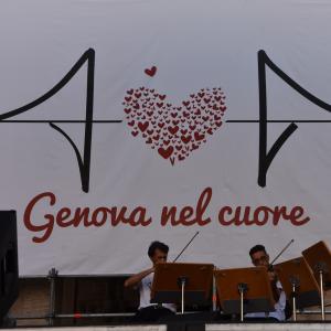 Genova nel cuore, il palco con i musicisti (12)