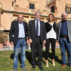 Consorzio Villa Serra: Giulio Torti Presidente Consorzio Villa Serra, Marco Bucci sindaco metropolitano Laura Repetto CMGE, Michele Brassesco sindaco della Valbrevenna