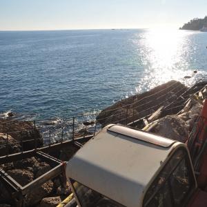 SP 227 di Portofino: lo scavatore "ragno" all'opera (11)