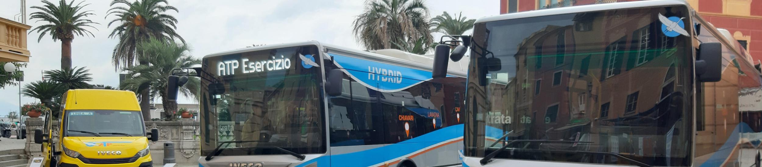 I nuovi bus ibridi e lo scuolabus ATP