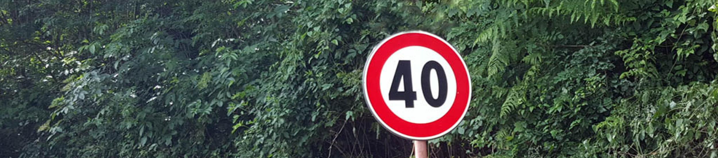 News: Limite massimo di velocità di 40 km/h su 10 strade provinciali