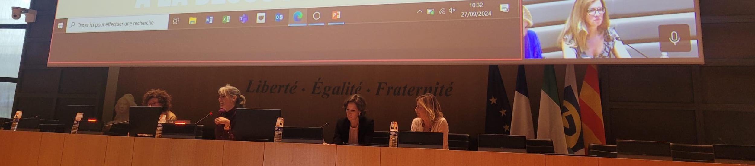 Un momento della presentazione a Marsiglia