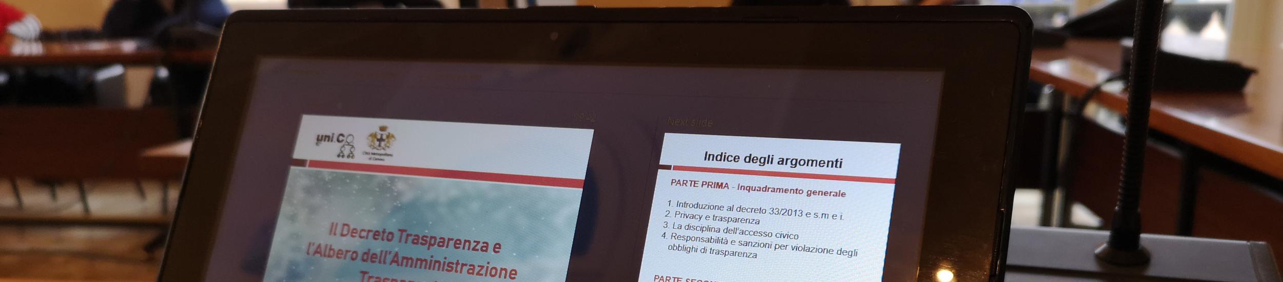 News: Trasparenza e Dati Aperti. la Città Metropolitana di Genova continua gli incontri di UniCO 