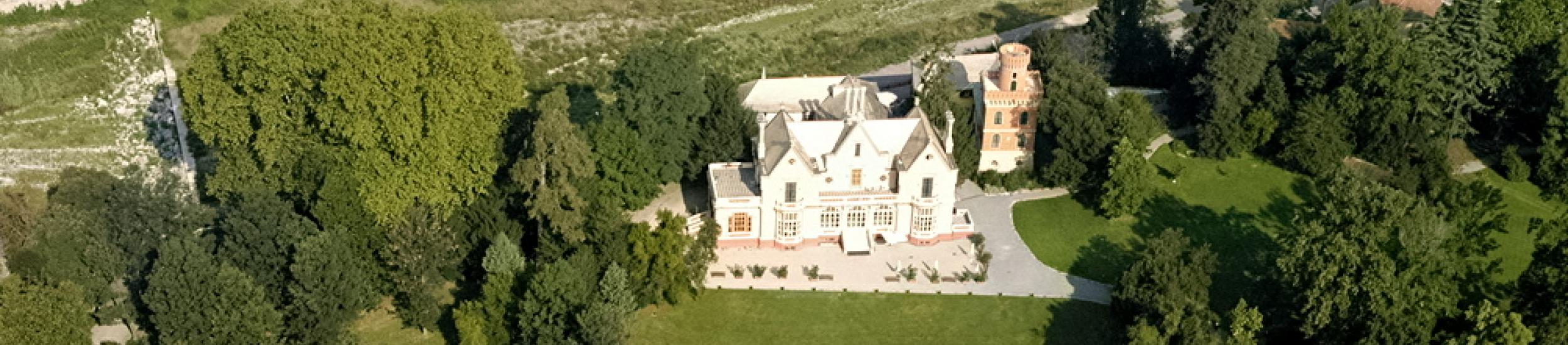 Veduta aerea Villa Serra