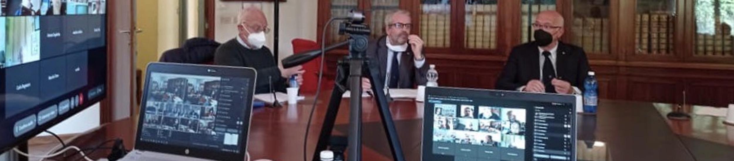 un momento della seduta del 26 maggio 2021 in videoconferenza