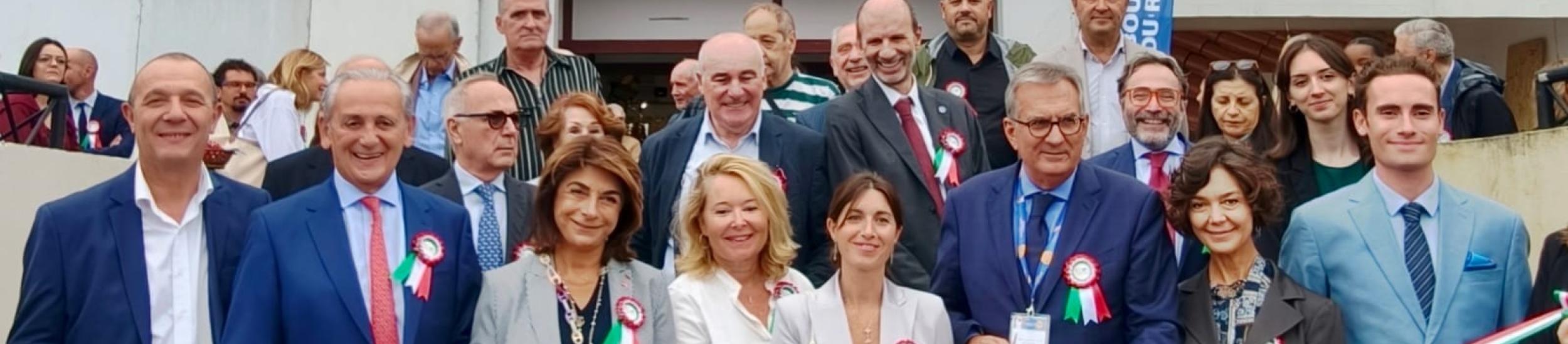 Taglio del nastro del padiglione Italia alla Fiera di Marsiglia 2026. Taglio del nastro del padiglione Italia alla Fiera di Marsiglia 2026