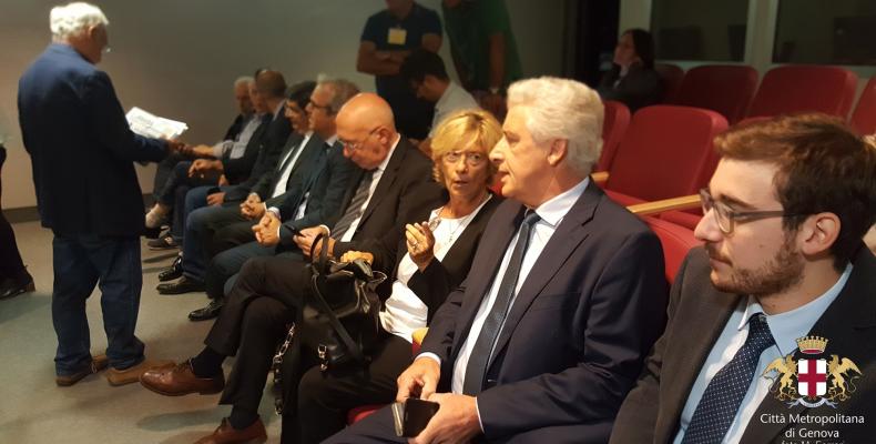 Crollo ponte Morandi, consiglio congiunto Regione CMGE e Comune di Genova, consiglieri di CMGE