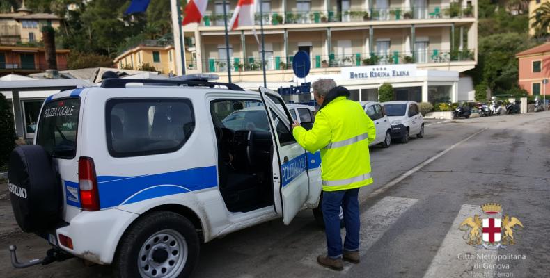 Crollo Sp 227 di Portofino: Tecnici di CMGE