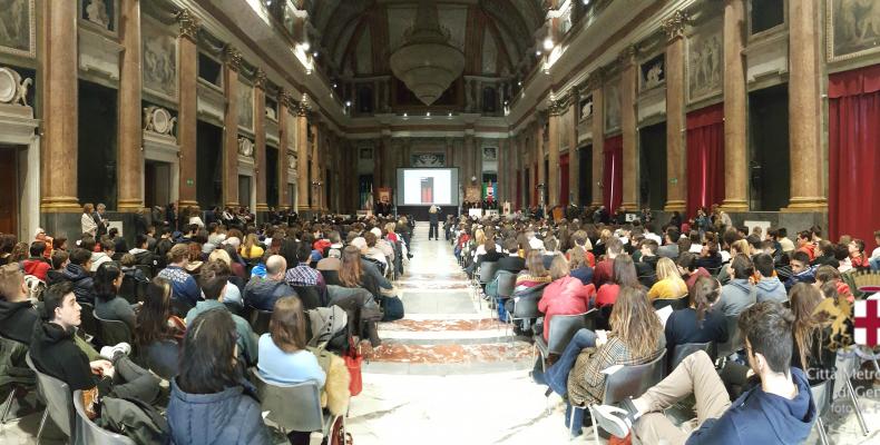 "il Giorno della memoria" la sala del Maggior Consiglio
