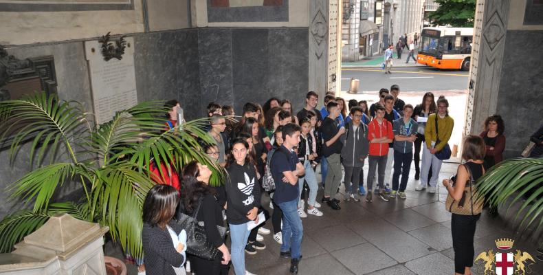 Visita a palazzo Spinola e agli uffici della Prefettura degli studenti della Valle Scrivia