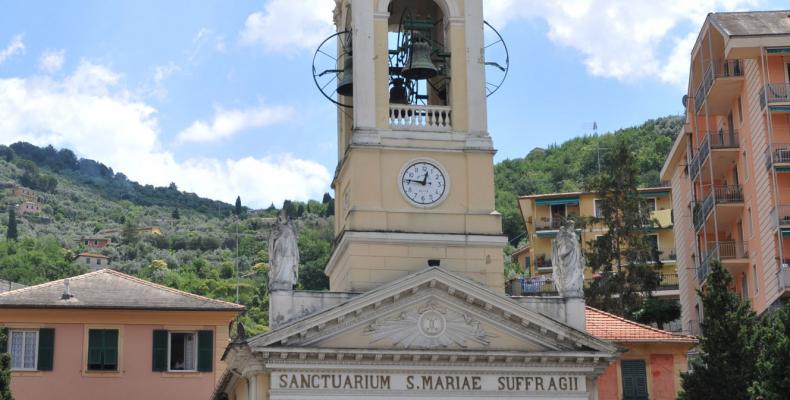 Recco, vista chiesa N. S. del Suffragio