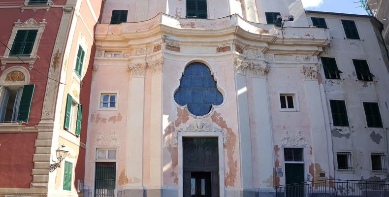 Sori, Chiesa di S. Margherita di Sori, facciata