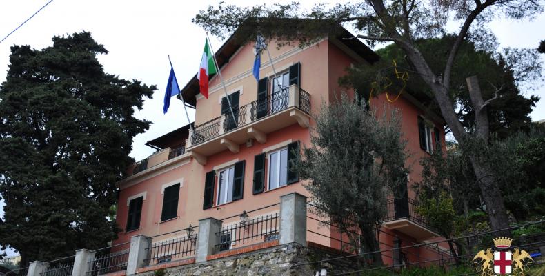 Pieve Ligure: facciata Municipio