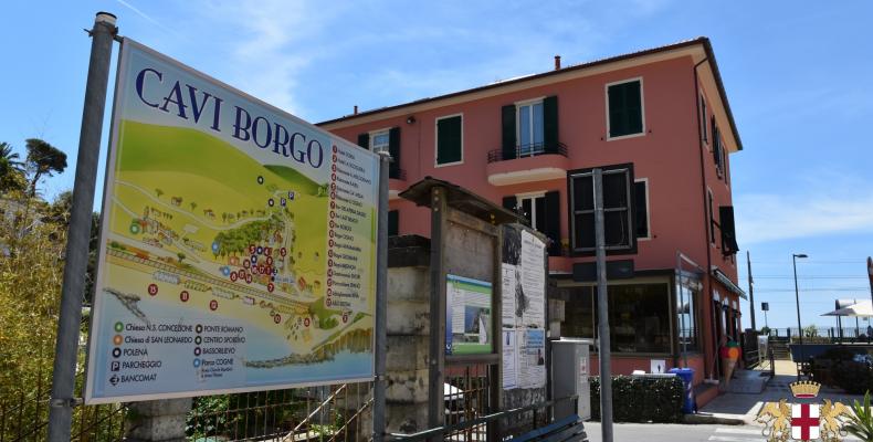 Lavagna, frazione Cavi Borgo cartello