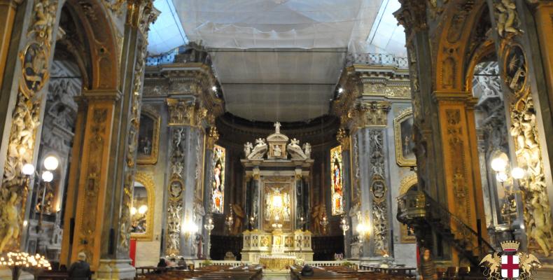 Chiavari, Interno Cattedrale di Nostra Signora dell'Orto