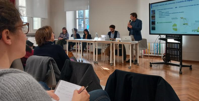 Un momento della presentazione di Città Metropolitana a "Spiazzante"
