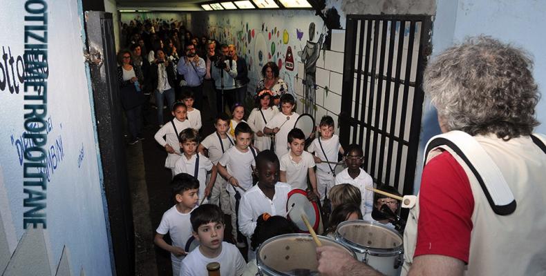 News: Unicef: i diritti dei bambini colorano un sottopasso a genova