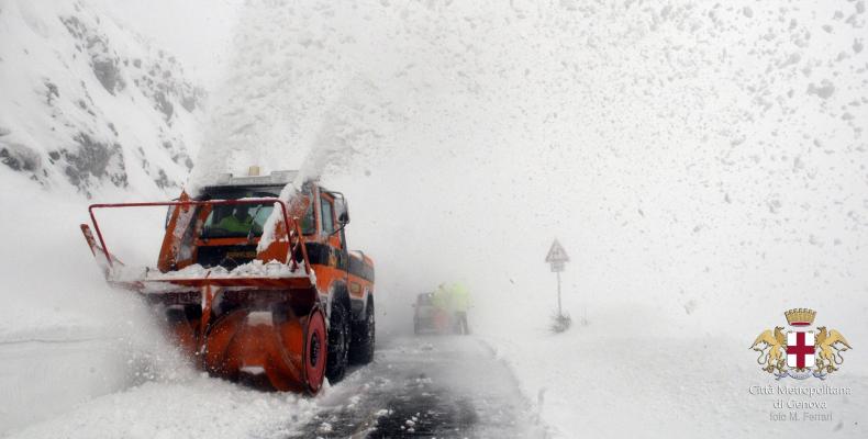 Allerta Meteo Neve: Aperto il Centro Operativo e mezzi all'opera sulle provinciali 
