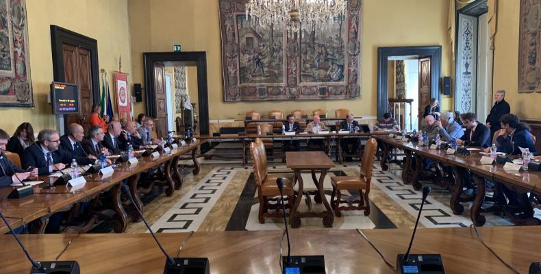 un momento della seduta del 22 Maggio