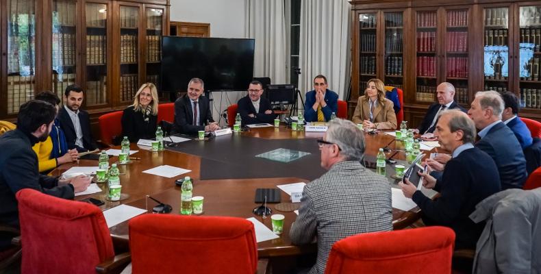 Un momento dell'incontro