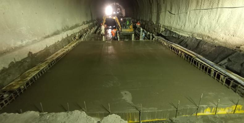 Lavori nel Tunnel delle Ferriere