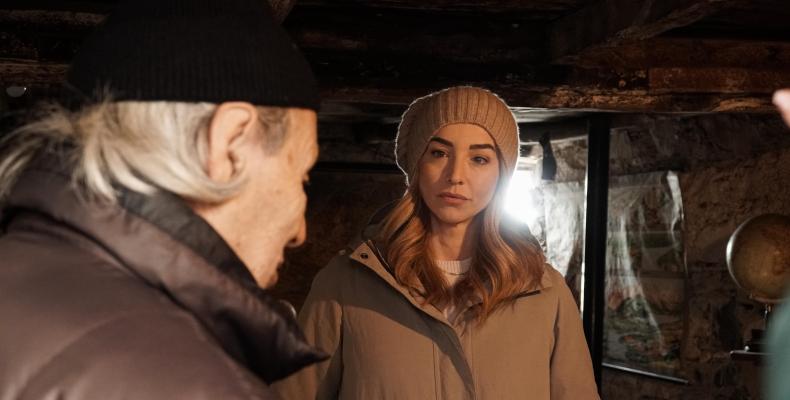 Un momento della visita della Sindaca Metropolitana al Presepe di Pentema