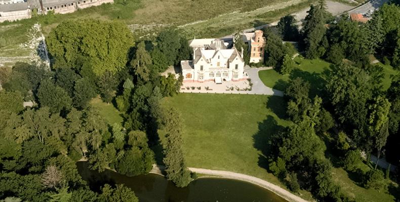 Veduta aerea Villa Serra