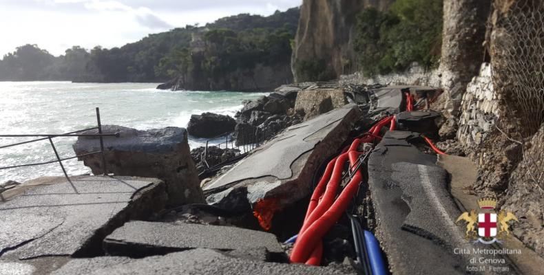News: SP n. 227 di Portofino. Totale interdizione della circolazione veicolare e pedonale tra le progr.ve km 4+000 e km 6+000 in Comune di Santa Margherita Ligure.