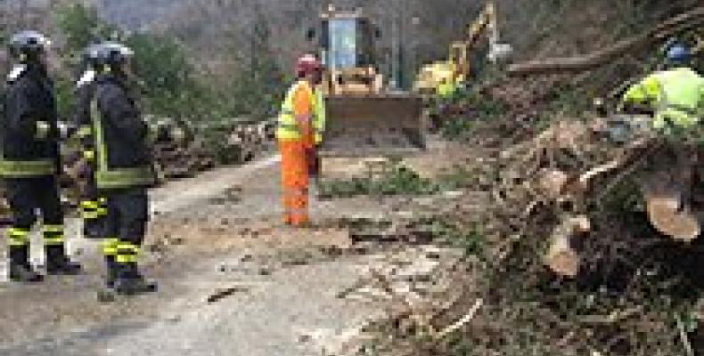 Riapre la provinciale 586, a senso unico alternato dopo i lavori sulla frana